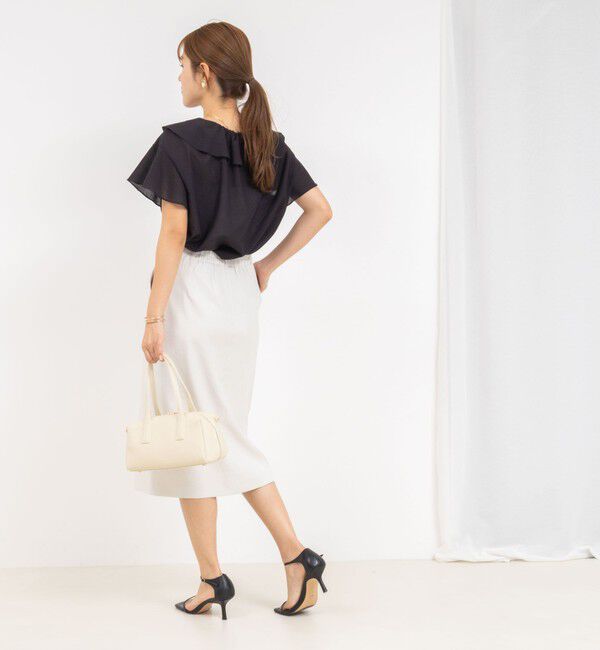 NOLLEY'S「ウォッシャブル高機能ドライオックスポケ付きタイトスカート」|タイト|