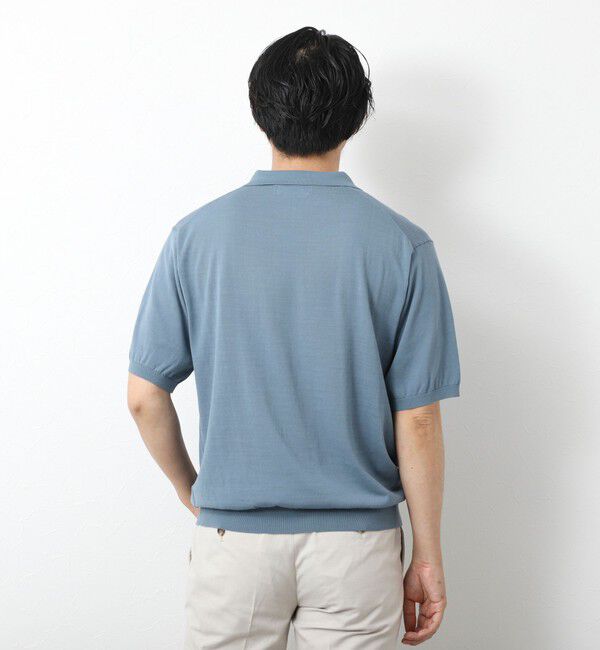 NOLLEY'S goodman「《PIMA COTTON》成型半袖 NSN スキッパーニットポロシャツ 25SS」|ポロシャツ|