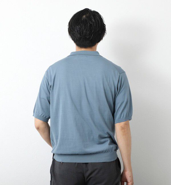 NOLLEY'S goodman「《PIMA COTTON》成型半袖 NSN スキッパーニットポロシャツ 25SS」|ポロシャツ|