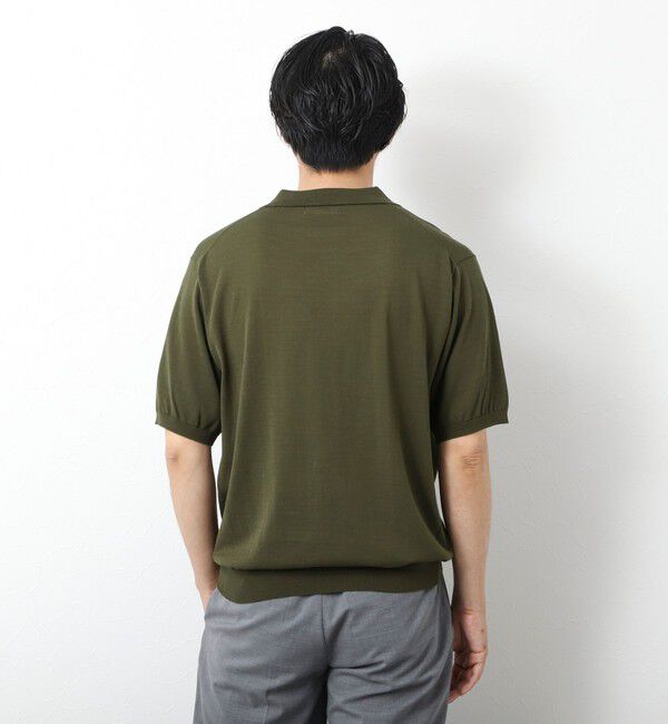 NOLLEY'S goodman「《PIMA COTTON》成型半袖 NSN スキッパーニットポロシャツ 25SS」|ポロシャツ|