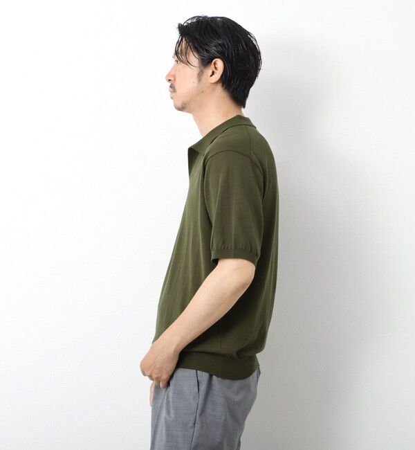 NOLLEY'S goodman「《PIMA COTTON》成型半袖 NSN スキッパーニットポロシャツ 25SS」|ポロシャツ|
