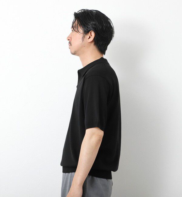 NOLLEY'S goodman「《PIMA COTTON》成型半袖 NSN スキッパーニットポロシャツ 25SS」|ポロシャツ|