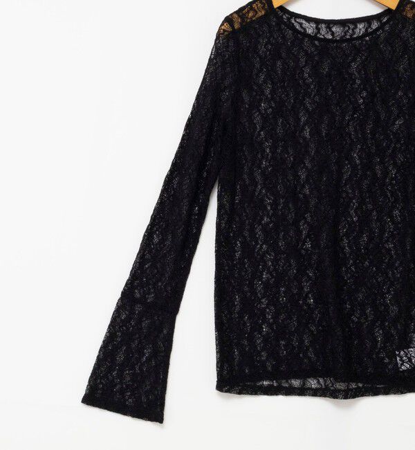 NOLLEY'S「ウォッシャブル袖フレアレースロンＴ」|Tシャツ・カットソー|