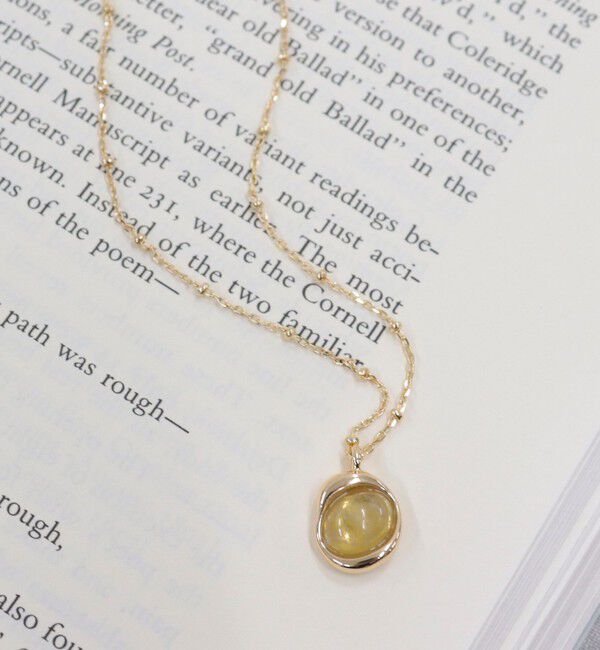 fredy emue「フェイクストーンメタルコンビネックレス」|ネックレス|イエロー