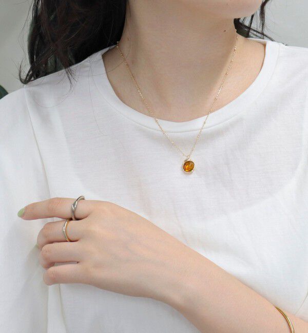 fredy emue「フェイクストーンメタルコンビネックレス」|ネックレス|