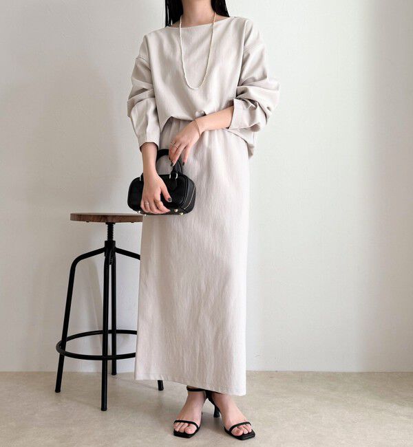 fredy emue「【セットアップ対応】パウダリーツイルイージータイトスカート」|タイト|