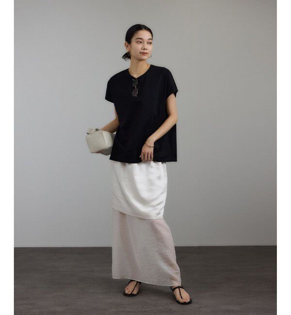 SALON adam et rope'「プリマベールリラックスドルマンスリーブプルオーバー［UVケア・洗濯耐久］」|Tシャツ・カットソー|