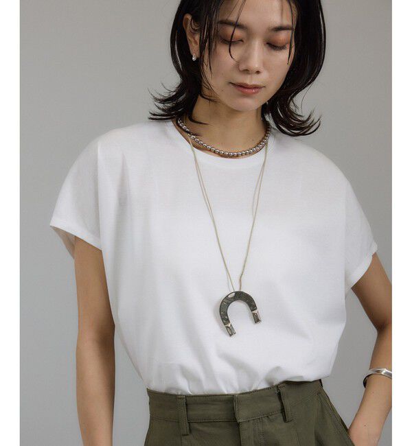 SALON adam et rope'「プリマベールリラックスドルマンスリーブプルオーバー［UVケア・洗濯耐久］」|Tシャツ・カットソー|