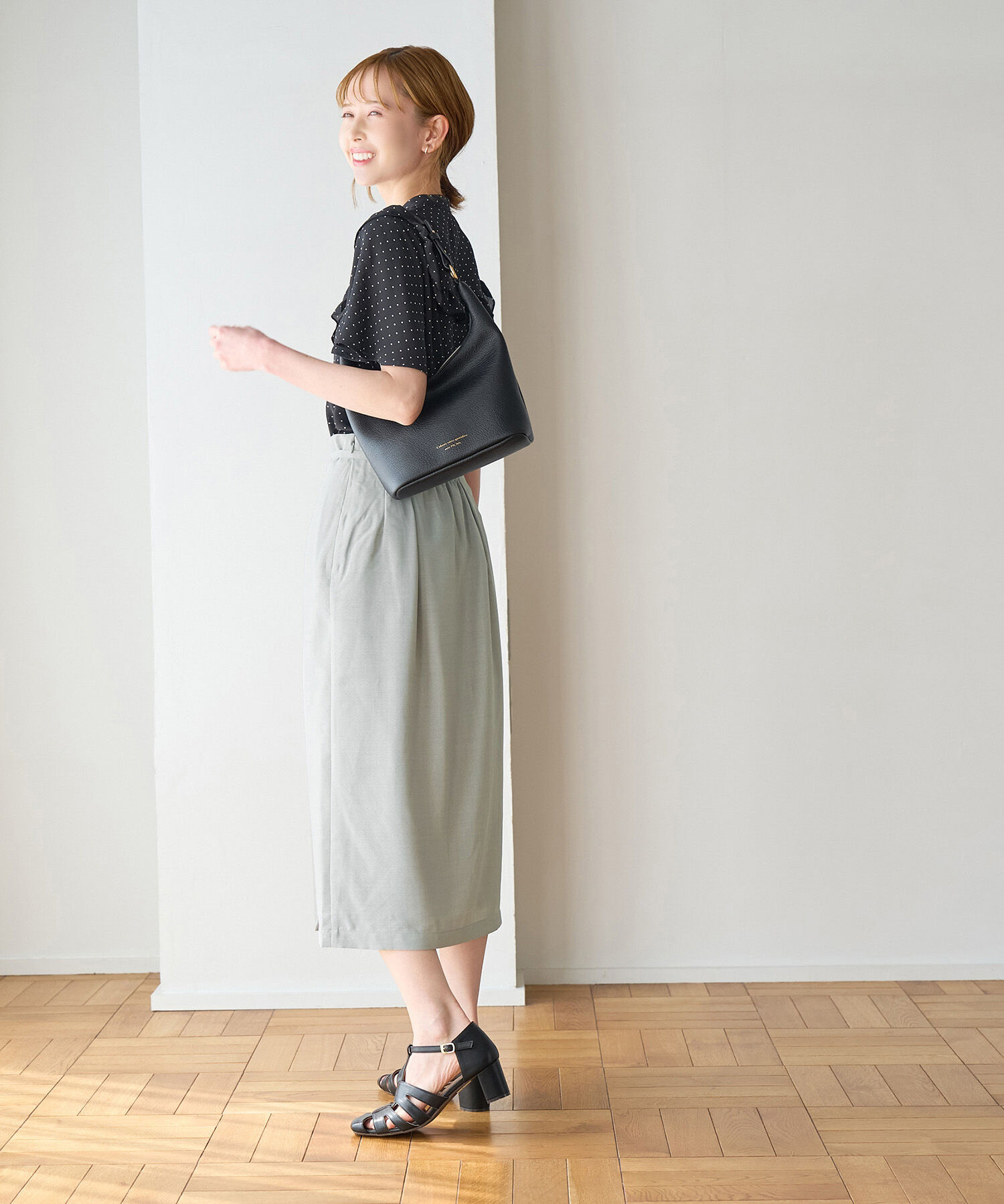 Rope&rsquo;Picnic「【着丈が選べる/着丈長め】リネンライクラップスカート」|スカート|