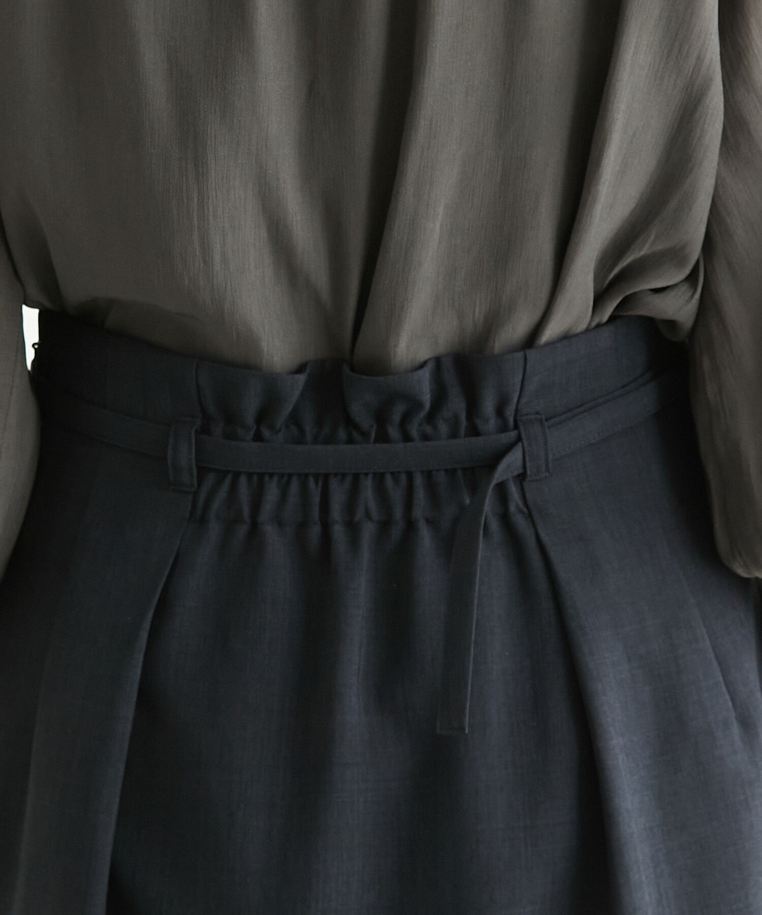 Rope&rsquo;Picnic「【着丈が選べる/着丈長め】リネンライクラップスカート」|スカート|