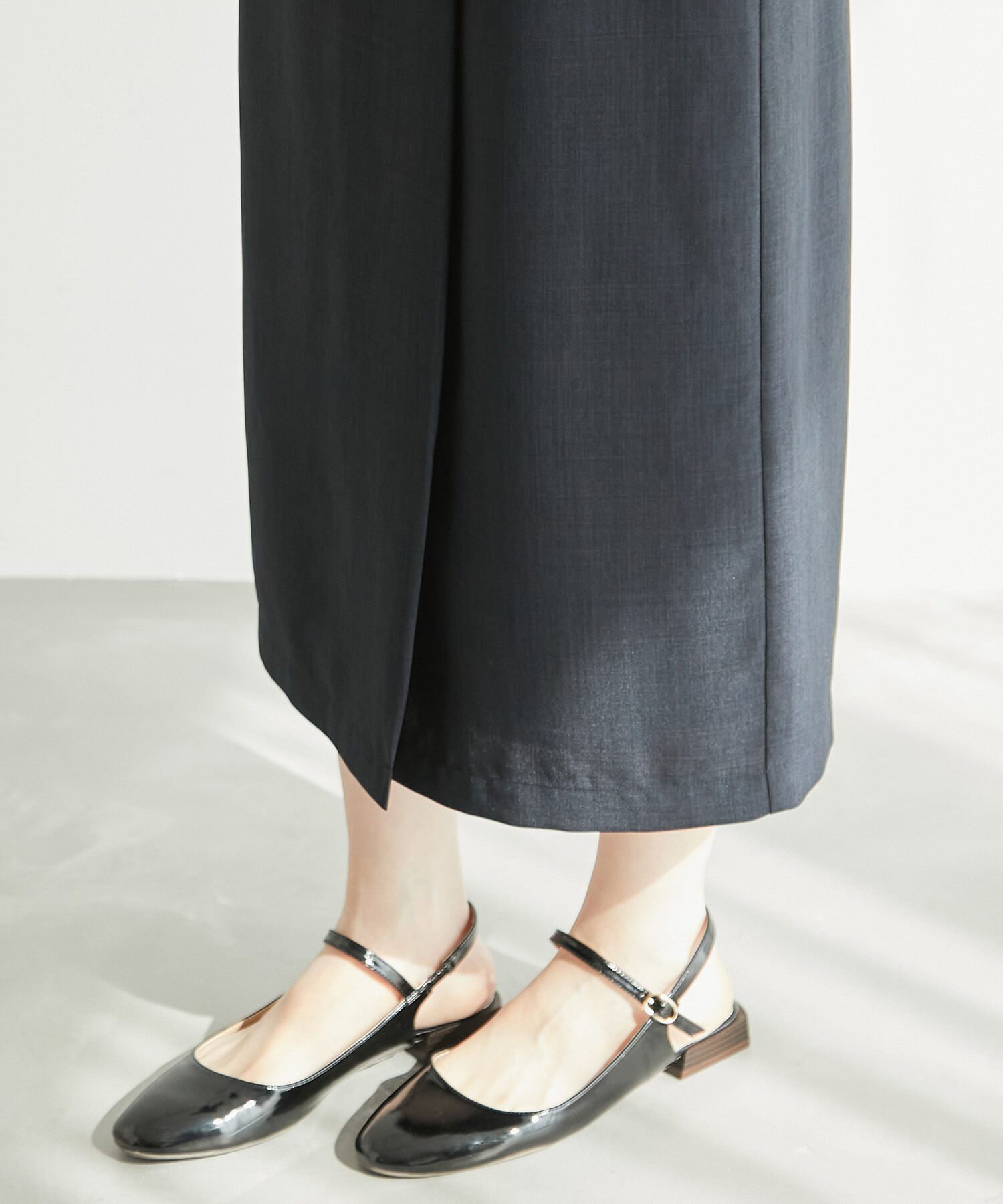 Rope&rsquo;Picnic「【着丈が選べる/着丈長め】リネンライクラップスカート」|スカート|