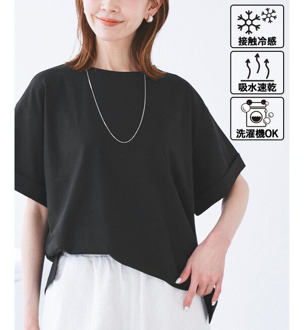 Rope&rsquo;Picnic「マルチファンクションTシャツ」|Tシャツ・カットソー|ブラック(01)