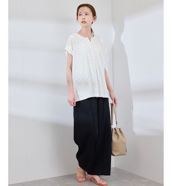 Rope&rsquo;Picnic「カットジョーゼットスキッパートップス」|Tシャツ・カットソー|