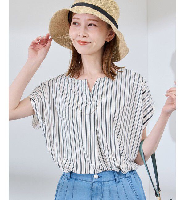 Rope&rsquo;Picnic「カットジョーゼットスキッパートップス」|Tシャツ・カットソー|