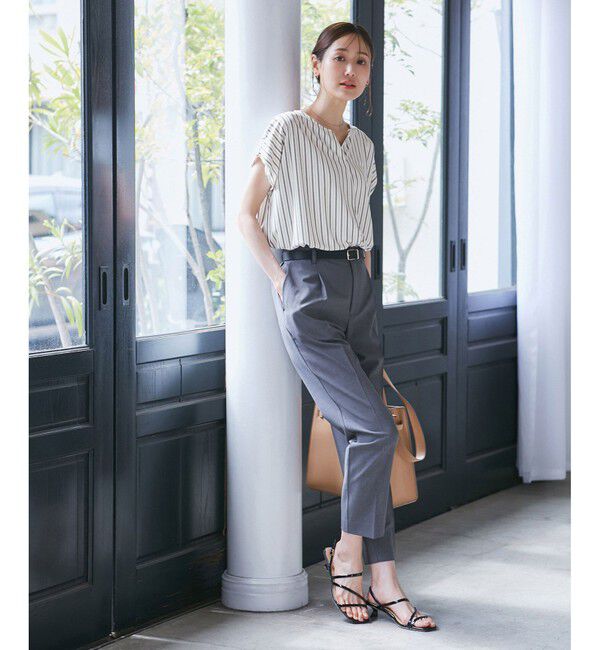 Rope&rsquo;Picnic「カットジョーゼットスキッパートップス」|Tシャツ・カットソー|