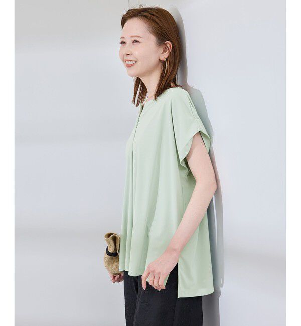 Rope&rsquo;Picnic「カットジョーゼットスキッパートップス」|Tシャツ・カットソー|