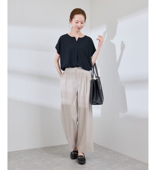 Rope&rsquo;Picnic「カットジョーゼットスキッパートップス」|Tシャツ・カットソー|