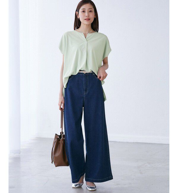 Rope&rsquo;Picnic「カットジョーゼットスキッパートップス」|Tシャツ・カットソー|