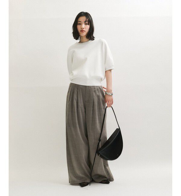 ADAM ET ROPE'「ウォッシャブルフォルムニットT」|ニット・セーター|