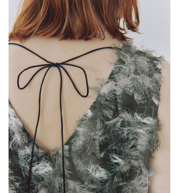 ADAM ET ROPE'「【サステナブル】・【定番人気】フリンジプリントトップス」|Tシャツ・カットソー|