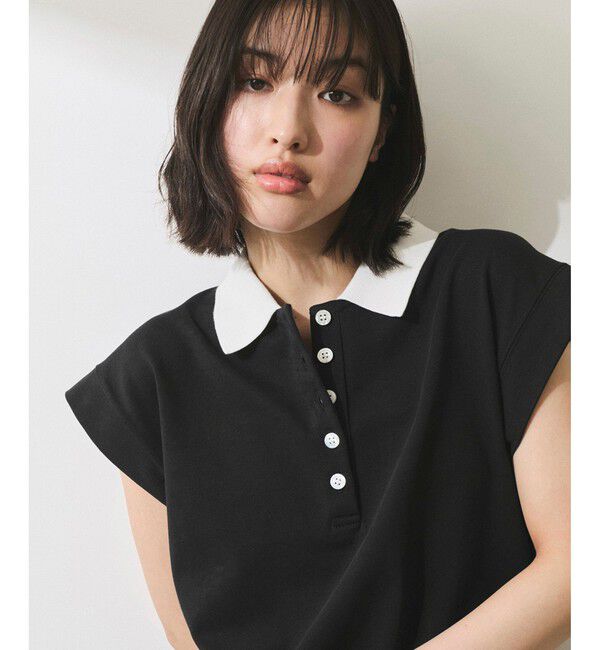 ADAM ET ROPE'「【WEB限定】スリーブレスポロトップス」|ポロシャツ|