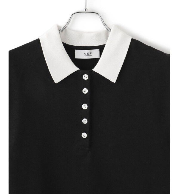 ADAM ET ROPE'「【WEB限定】スリーブレスポロトップス」|ポロシャツ|