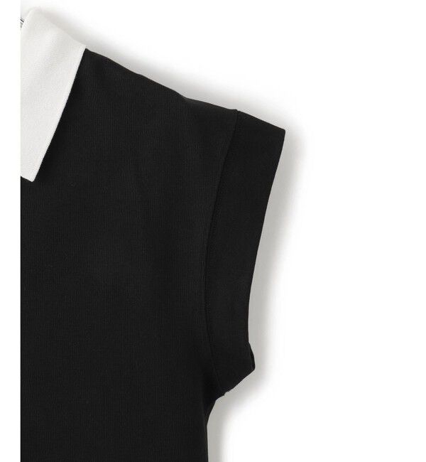 ADAM ET ROPE'「【WEB限定】スリーブレスポロトップス」|ポロシャツ|