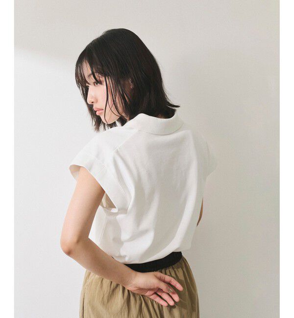 ADAM ET ROPE'「【WEB限定】スリーブレスポロトップス」|ポロシャツ|