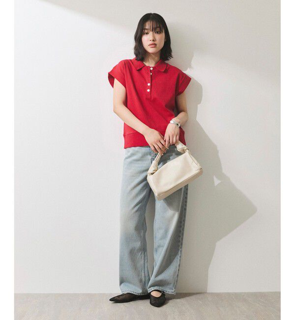 ADAM ET ROPE'「【WEB限定】スリーブレスポロトップス」|ポロシャツ|