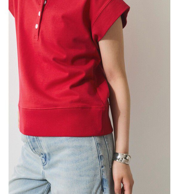 ADAM ET ROPE'「【WEB限定】スリーブレスポロトップス」|ポロシャツ|