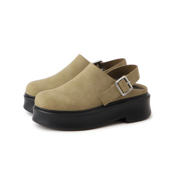 ADAM ET ROPE'「【定番人気】・【新色追加】ボリュームソールベルトクロッグ」|サンダル|