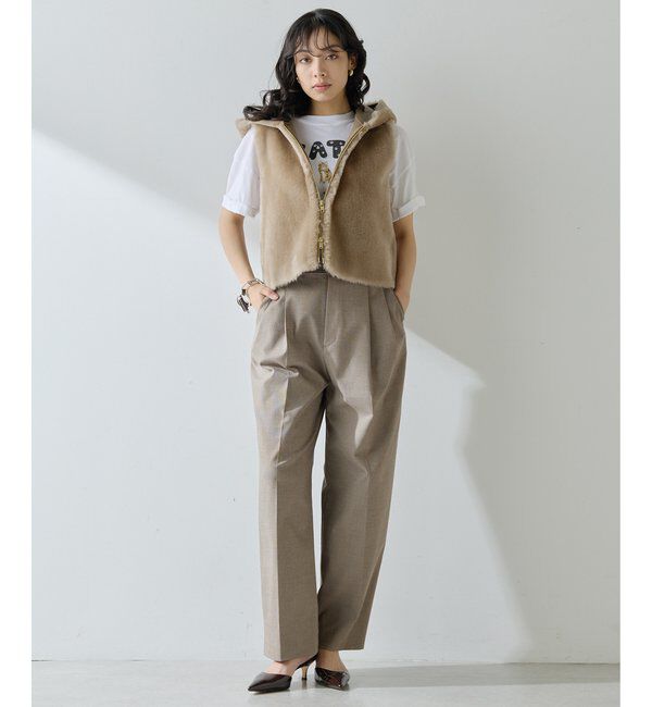  「ムートンフードジレ」|ベスト・ジレ|