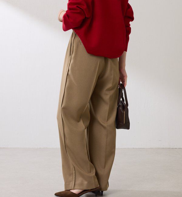  「ウールライクタックパンツ」|チノ|
