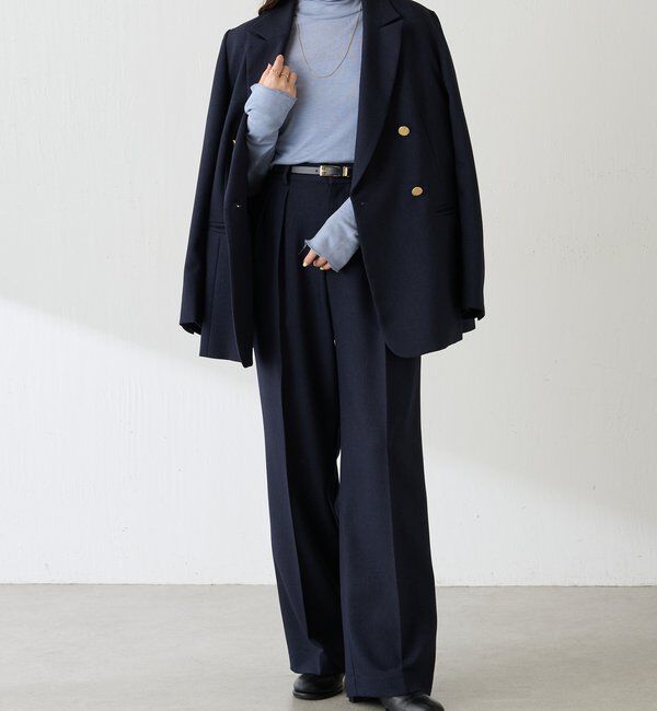  「ウールライクタックパンツ」|チノ|