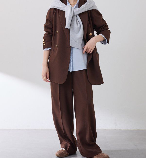  「ウールライクタックパンツ」|チノ|