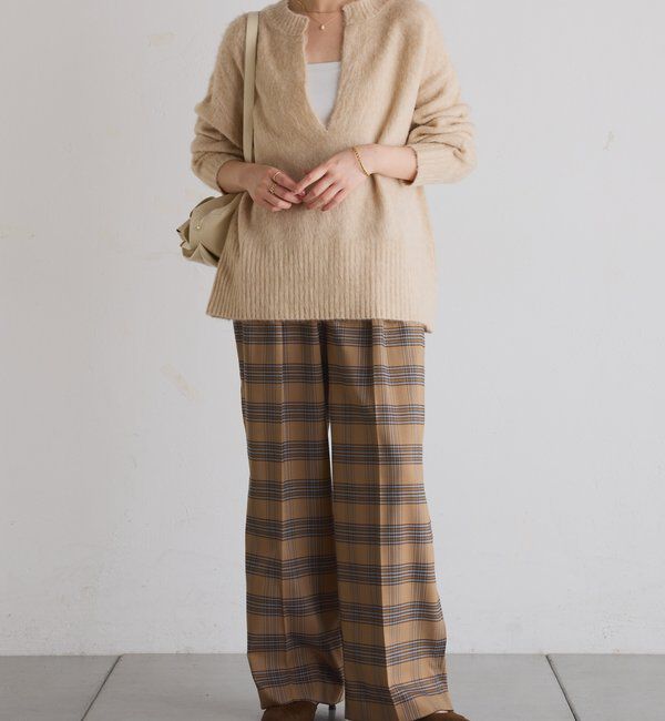  「ウールライクタックパンツ」|チノ|