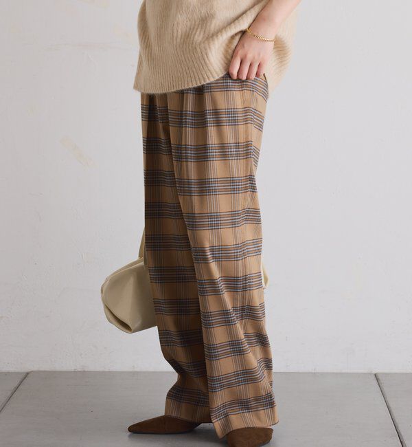  「ウールライクタックパンツ」|チノ|