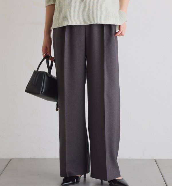  「ウールライクタックパンツ」|チノ|