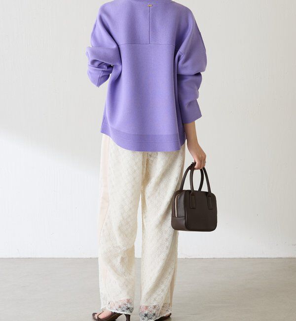  「スウェットライクラウンドヘムニット」|ニット・セーター|