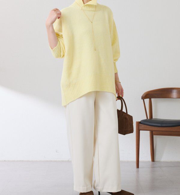  「裏起毛ボンディングイージーパンツ」|チノ|