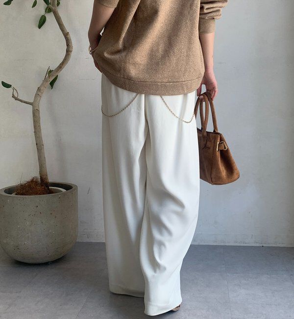  「【累計販売数3万枚突破/22色４サイズ展開！】タックワイドパンツ」|チノ|