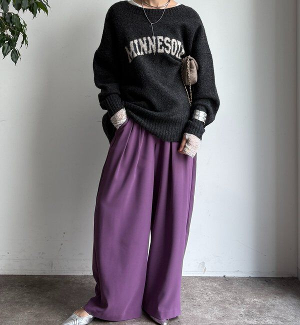  「【累計販売数3万枚突破/22色４サイズ展開！】タックワイドパンツ」|チノ|