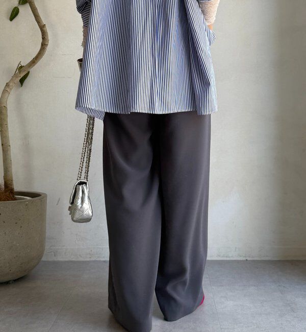  「【累計販売数3万枚突破/22色４サイズ展開！】タックワイドパンツ」|チノ|