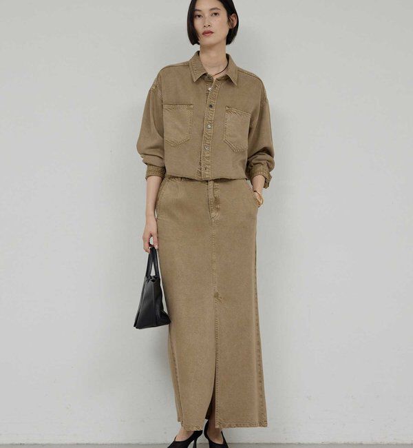  「【セットアップ対応】リヨセルショートシャツ」|シャツ・ブラウス|