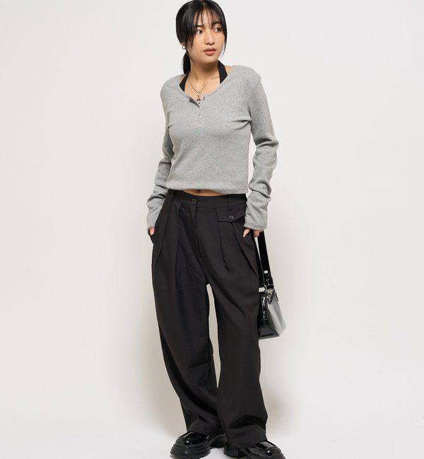  「RING DOT L/S TOPS」|Tシャツ・カットソー|