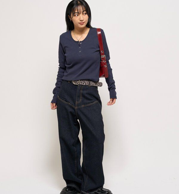  「RING DOT L/S TOPS」|Tシャツ・カットソー|