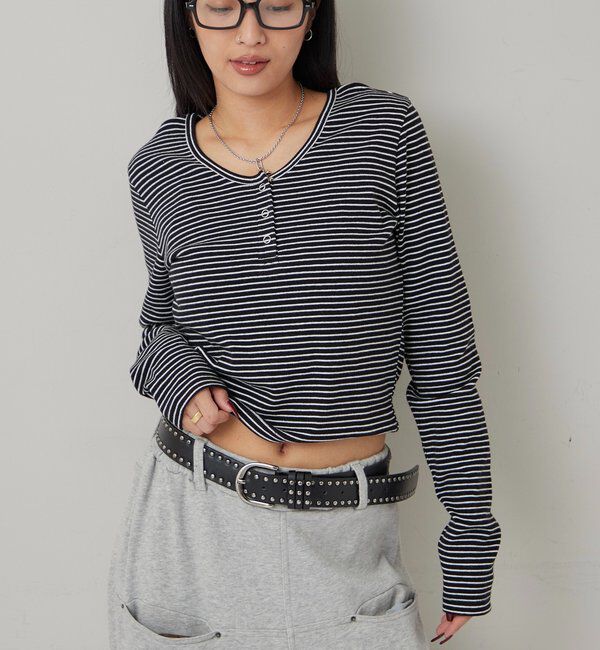  「RING DOT L/S TOPS」|Tシャツ・カットソー|