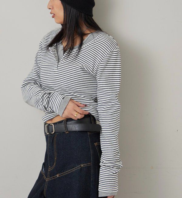  「RING DOT L/S TOPS」|Tシャツ・カットソー|