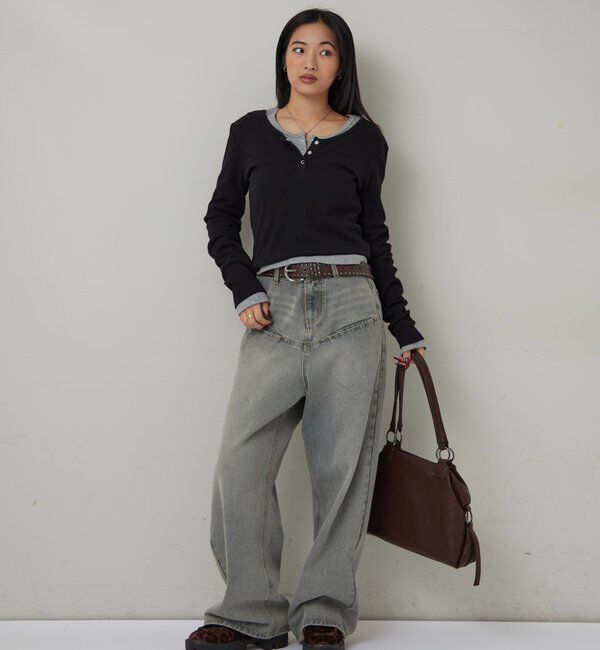  「RING DOT L/S TOPS」|Tシャツ・カットソー|