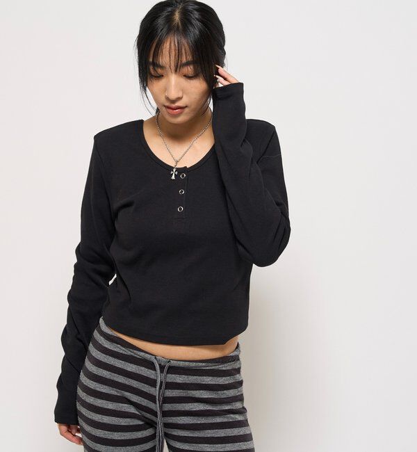 「RING DOT L/S TOPS」|Tシャツ・カットソー|